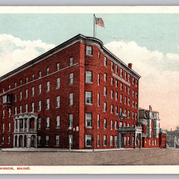 Postcard  Posted 1907 & 1917 Bangor House Bangor Maine Lot of 2 #1092 - Picture 1 of 4